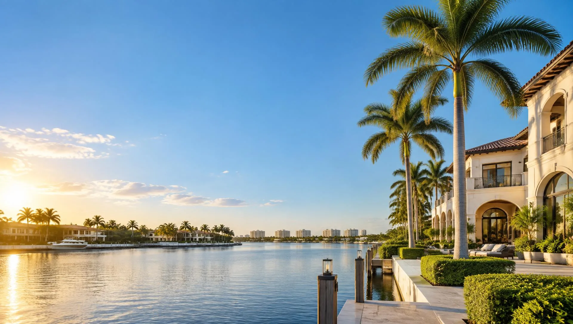 Waterfront homes in Boca Raton, Florida